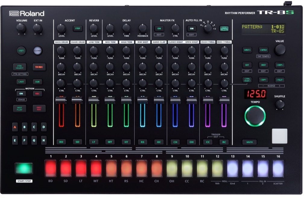 Roland’s TR-8S AIRA Rhythm Performer, the modern incarnation of the TR-808.
