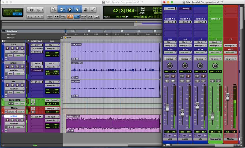 Parallel Compression Pro Tools  