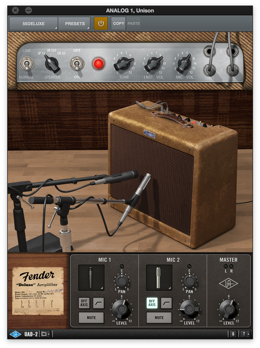 Fender Deluxe UAD2 Amp Model