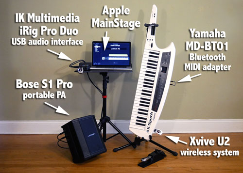 Maya's Wireless MIDI Keyboard Rig