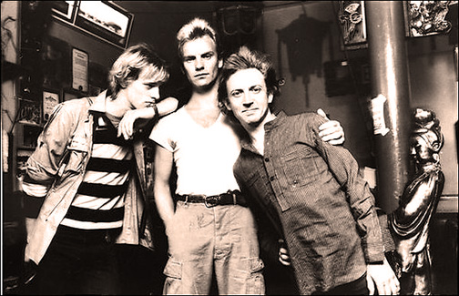 From left, Steward Copeland, Sting, Andy Summers