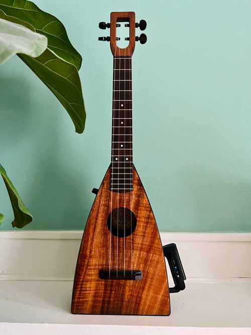 Bose WT-INST transmitter on ukulele