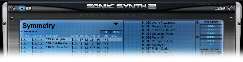 Combi saved in Sonik Synth 2