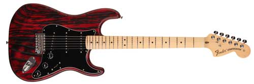 Fender Sandblasted Stratocaster red