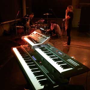 Spero's Halsey keyboard rig and collaborators