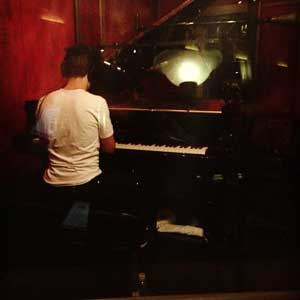 Greg Spero recording piano