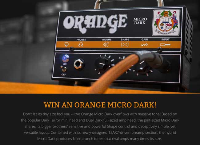 Orange Micro Dark Giveaway