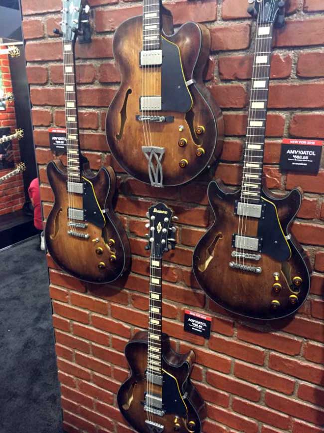 Hollow- and semi-hollow-body Ibanez guitars at NAMM