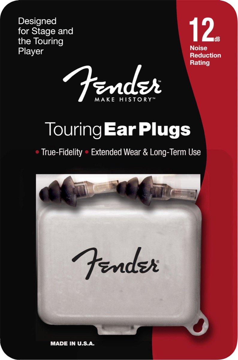 Fender cares about your ears -- it's why they developed Touring Series Hi-Fi ear plugs, offering up to 12 dB noise reduction without muffling what you hear.