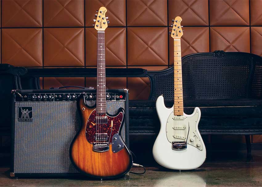 Ernie Ball Music Man Cutlass and Stingray -- Year of the Supercharged Guitar