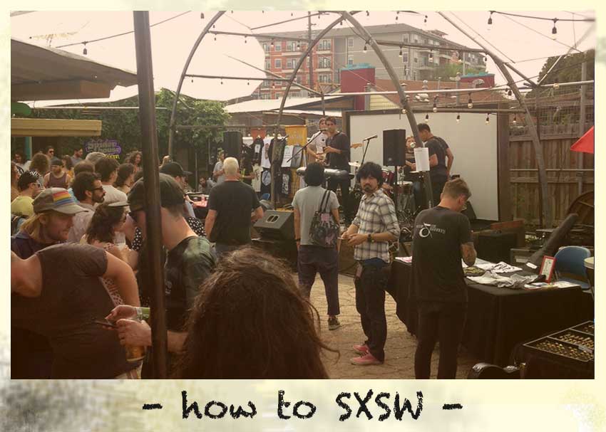 An unofficial SXSW showcase at Spiderhouse in Austin, TX