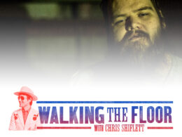 A bearded man appears above the Walking the Floor with Chris Shiflett podcast branding.