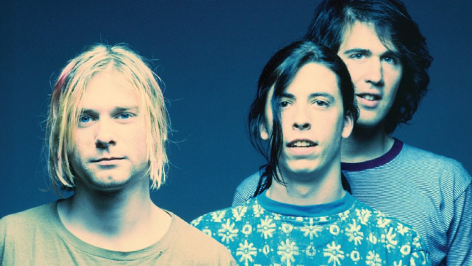 From left: Kurt Cobain, Dave Grohl, Krist Novoselic. Photo: Geffen Records
