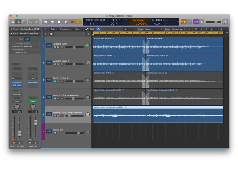 Logic Pro X session.