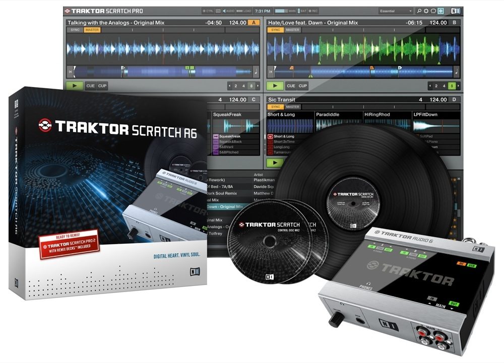 Native Instruments Traktor Scratch A6 USB DJ Audio Interface