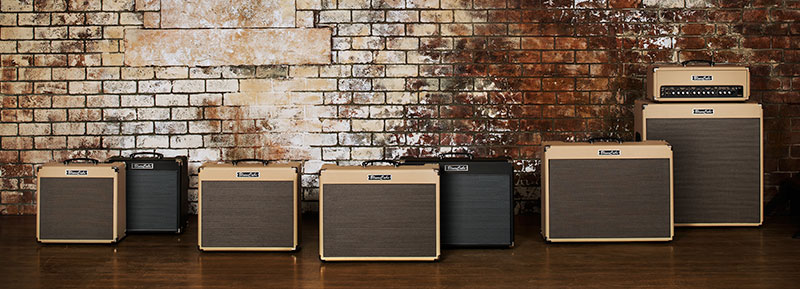 Roland Blues Cube acoustic amplifiers lineup.