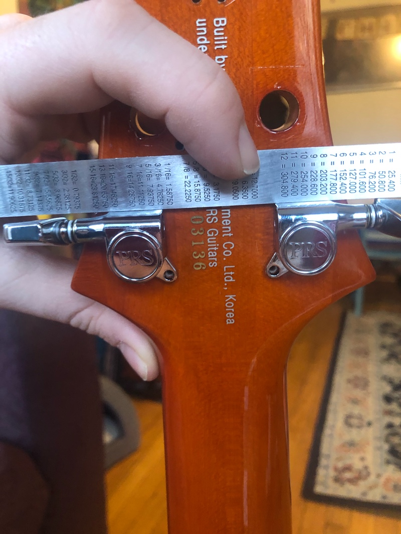 PRS SE Locking Tuners - Measuring Alignment