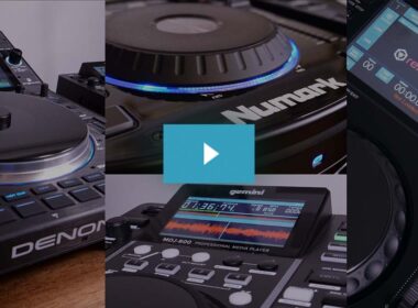 Numark NDX500, Gemini MDJ-600, Pioneer DJ XDJ-700, and Denon DJ SC6000M Prime