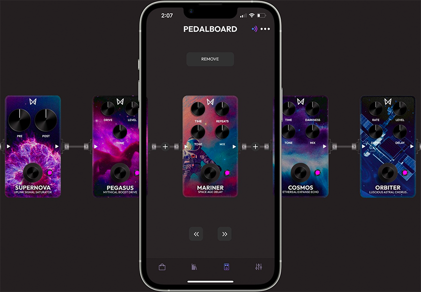 Select effects to load onto your Chaos Audio Stratus.