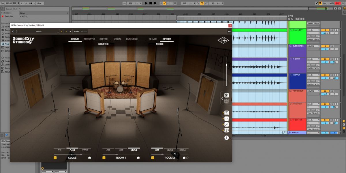 Universal Audio Sound City Studios software "TIGHT" setting.