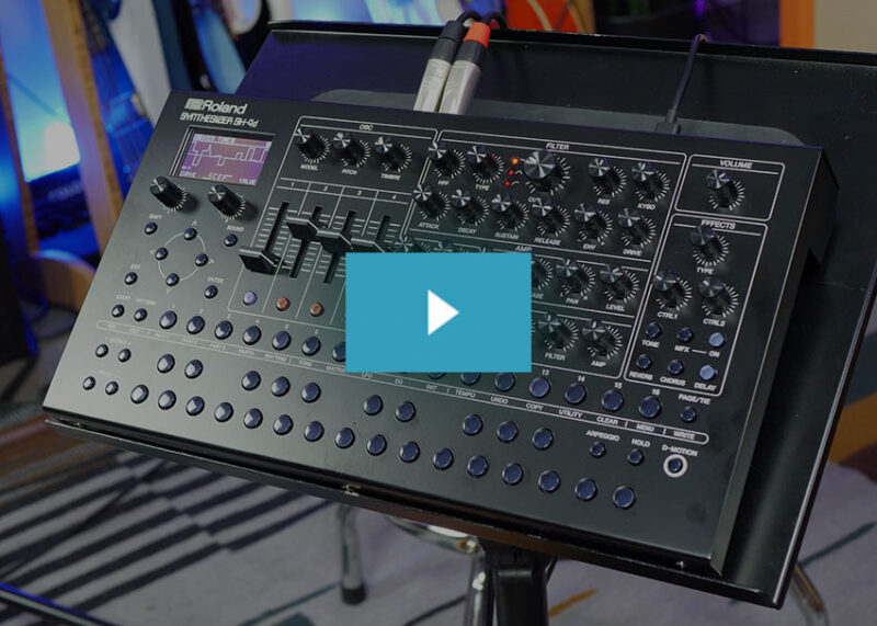 Roland SH-4d Video demo